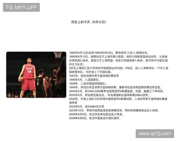 从小梦想到大成就追寻姚明的篮球之路与成长故事 从小梦想到大成就追寻姚明的篮球之路与成长故事